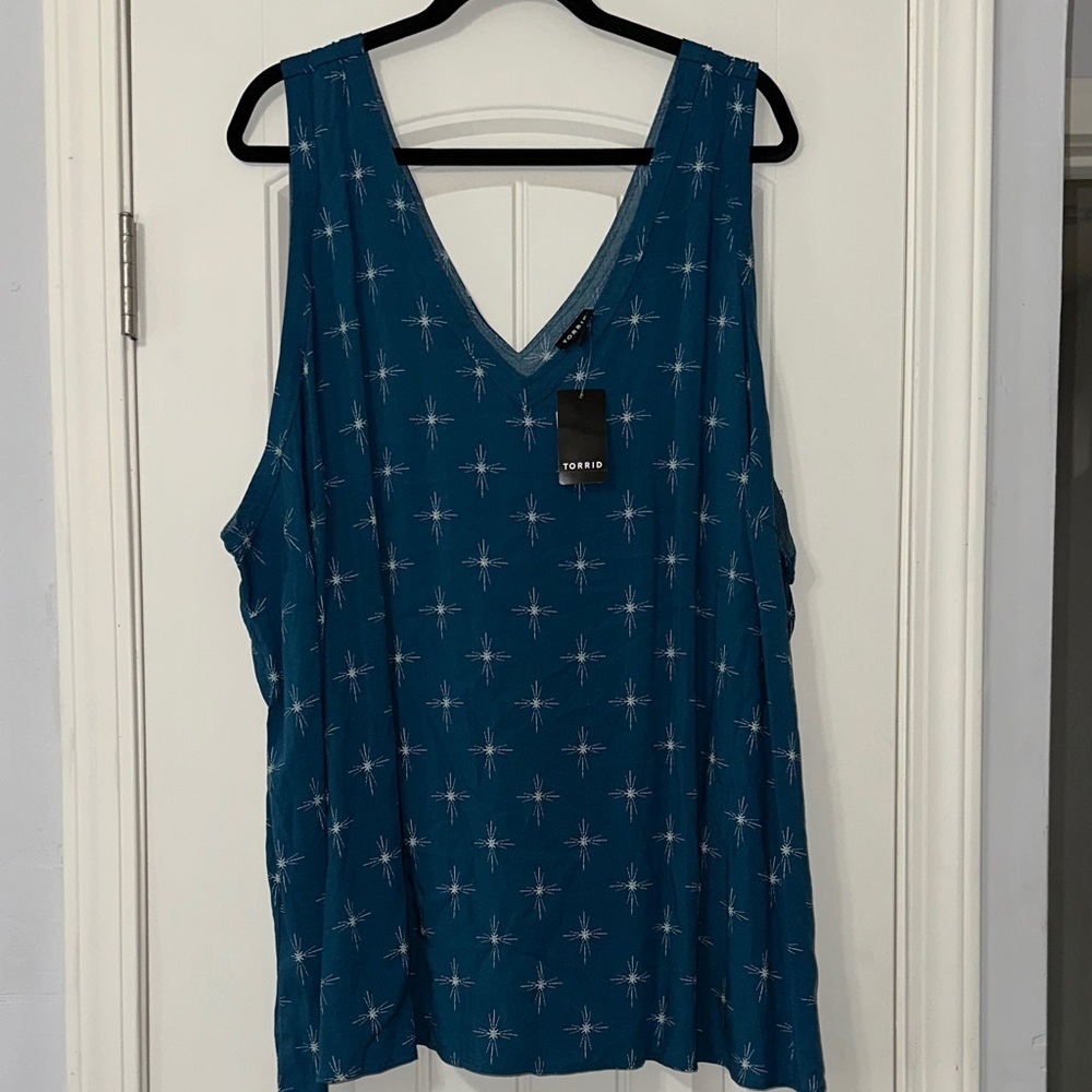 Torrid Blue Starburst Tank Top | 5